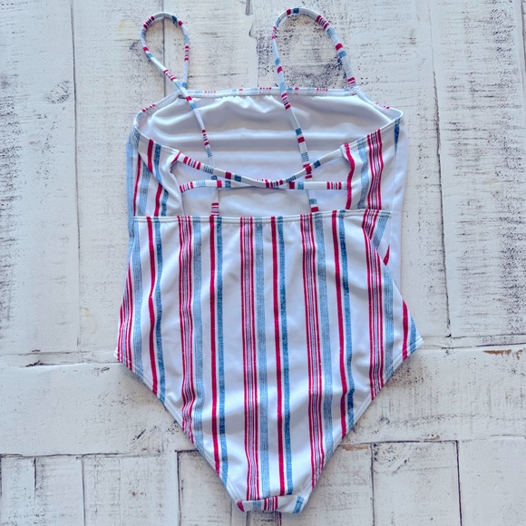 Lake of Stars Roxy Big Girls One Piece Swimsuit Stripes - Picture 2 of 8